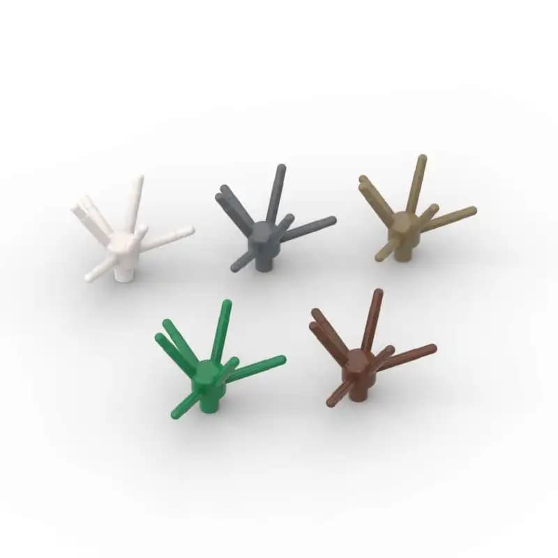 MOC 10 PZ 19119 Pianta Fiore Building Blocks Stelo Con Bar E 6 Steli Albero Foglia Decorazione Particelle di Mattoni Giocattoli Regali Per Bambini