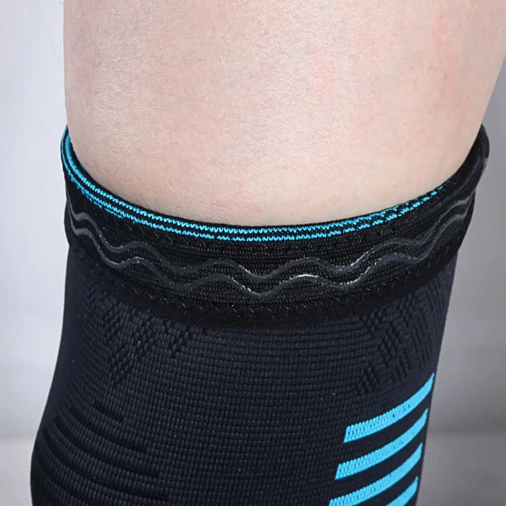 2 Pezzi di Ginocchiere Elastiche Traspiranti per Protezione Articolare, Dolore alle Gambe in Clima Freddo, Allenamento Sportivo, Corsa, Ciclismo