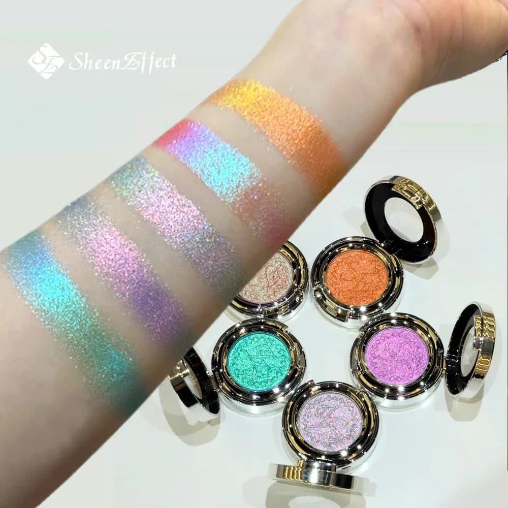 Sheeneffect Chameleon Ombretto monocolore Trucco occhi super scintillante a lunga durata