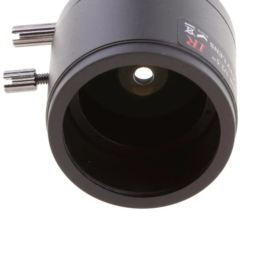 Obiettivo per Telecamera di Sicurezza CCTV 3MP, Lente Grandangolare Mini in Lega a Infrarossi con Messa a Fuoco Manuale per Sicurezza Aziendale