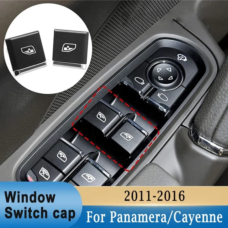 Pulsante interruttore finestra Coperchio tappo lato conducente lato principale per Porsche Panamera / Cayenne 2010-2016 per Macan 2014-2018
