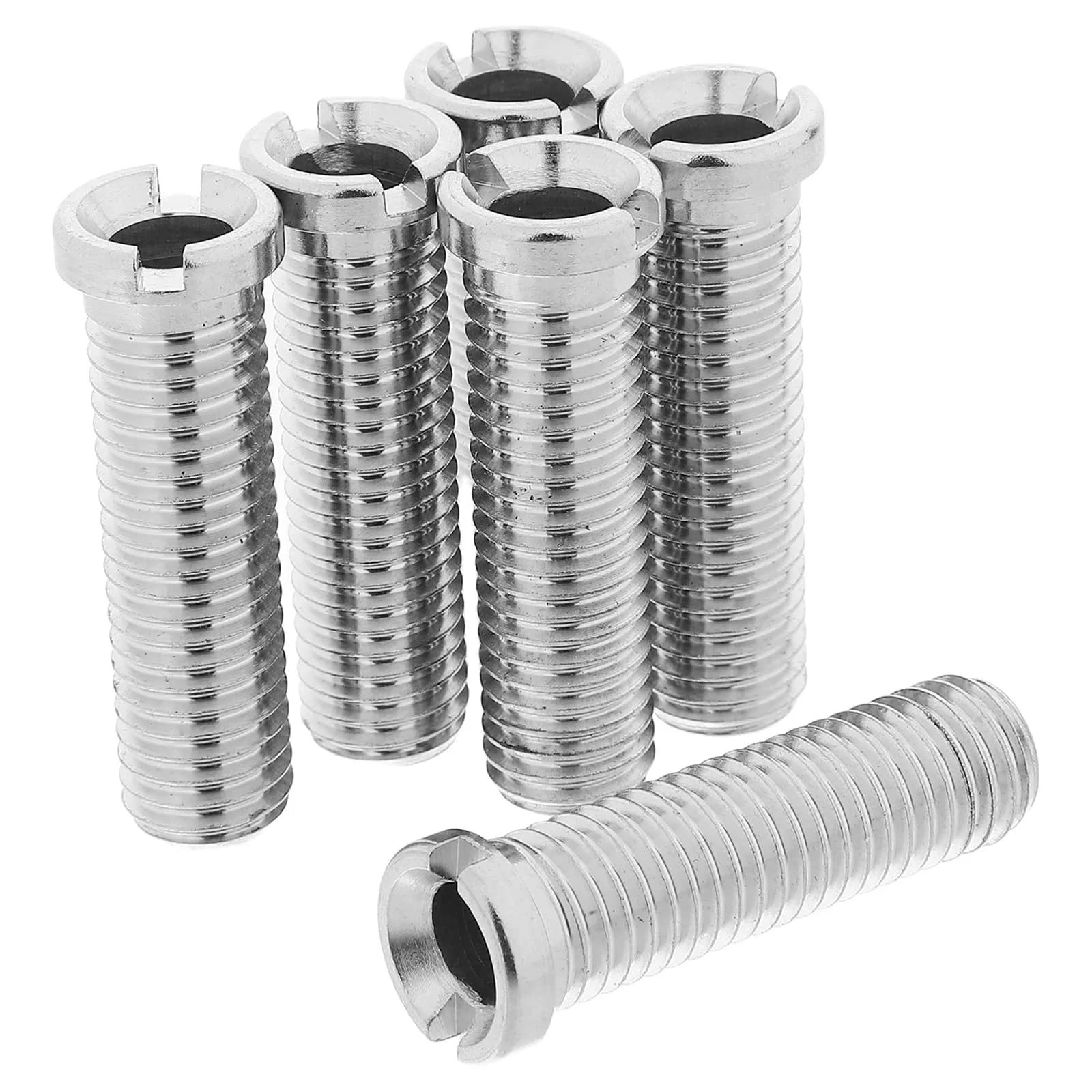 6Pcs Stainless Steel Sink Basket Filter Plug Screws Threaded Kitchen Strainer Waste Connector Bolt Screw Wash Basin