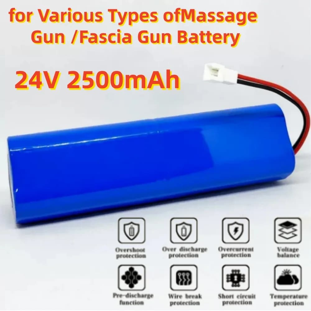 Batteria ricaricabile agli ioni di litio 24V 2500mAh per pistola massaggiante Phoenix A1, nuova al 100% per il rilassamento muscolare e la terapia con pistola per fascia.