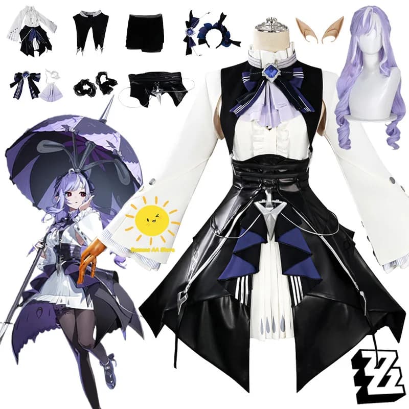 Gioco Vivian Banshee Cosplay Zenless Zone Zero Costume Cosplay Abito Scialle Collana Vivian Vestito Carnevale di Halloween Cos Donne Adulte