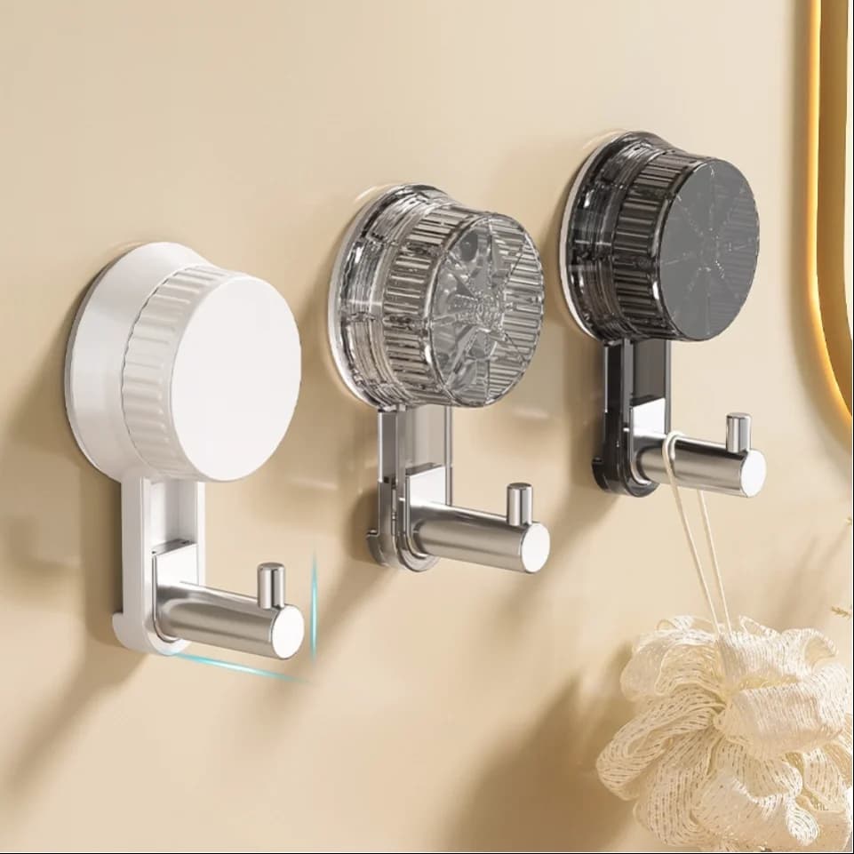 Gancio a ventosa senza punzonatura Gancio per vestiti da bagno Gancio singolo per aspirapolvere resistente e senza cuciture rimovibile