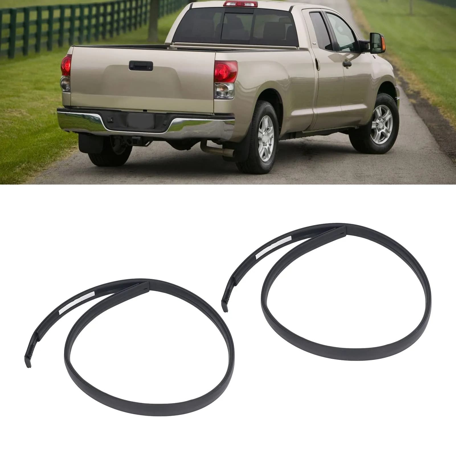 Guarnizione per modanatura a goccia del tetto da 2 pezzi 755510C050 Sostituzione per Tundra Double Cab dal 2007 al 2020