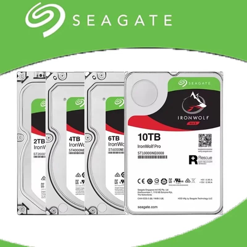 Seagate IronWolf pro 3.5" SATA OEM HDD Multiple Capacities 4TB-16TB NAS RAID Storage Hard Drive with Data Recovery Service