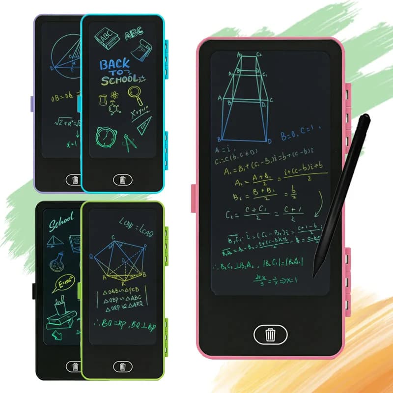 Astuccio con schermo LCD per scrittura a mano, 2 in 1, con tablet per disegno e scrittura, articoli di cancelleria per la scuola e l'ufficio, regalo perfetto