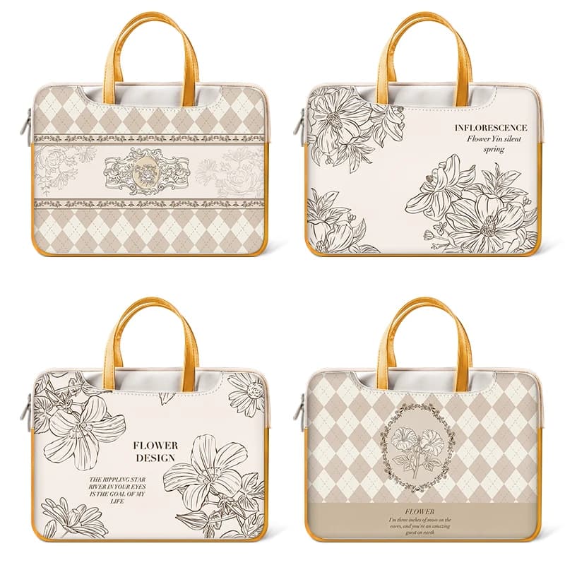 Borsa per Laptop custodia per Laptop con stampa PU borsa per il trasporto semplicità 12 13 14 15 custodia multifunzione da 17 pollici per custodia Macbook/HP/Asus/Acer