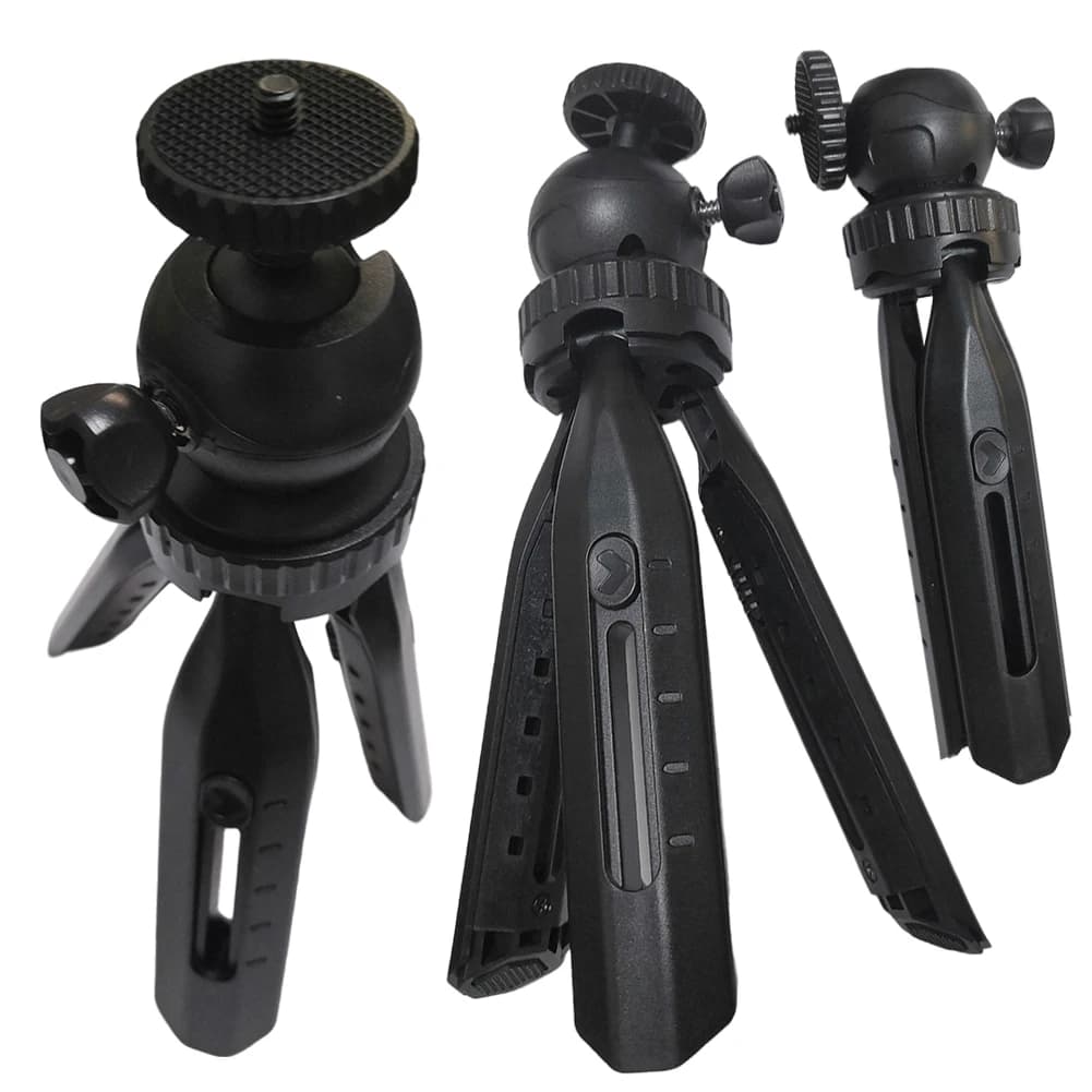 Staffa per proiettore Mini treppiede da tavolo Supporto per fotocamera con testa a sfera 360 con vite da 1/4 di pollice per la maggior parte delle mini fotocamere per proiettori