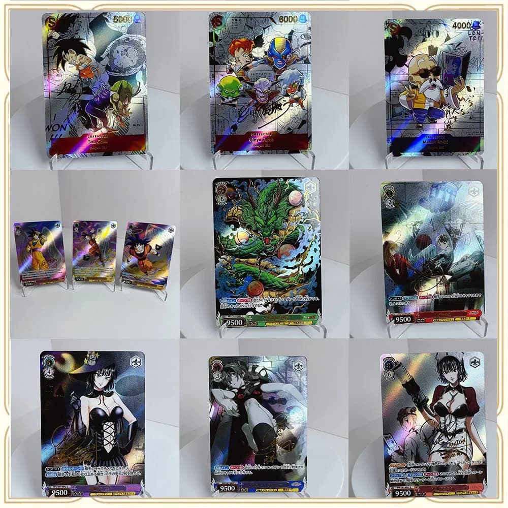 Anime Dragon Ball fai da te ACG Bulma Chichi Son Goku carte di nozze giochi per ragazzi giocattoli carte da collezione regali di compleanno gioco da tavolo
