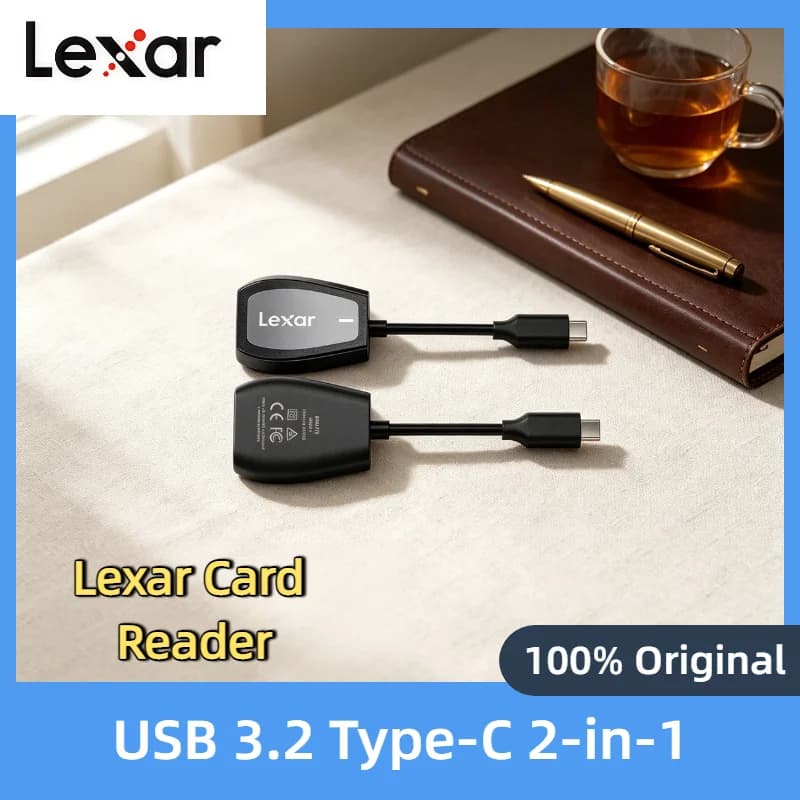 Lexar Professional USB 3.2 Type C Dual Slot Reader SD microSD UHS II Up To 312MB s Read for Laptop Desktop High Speed