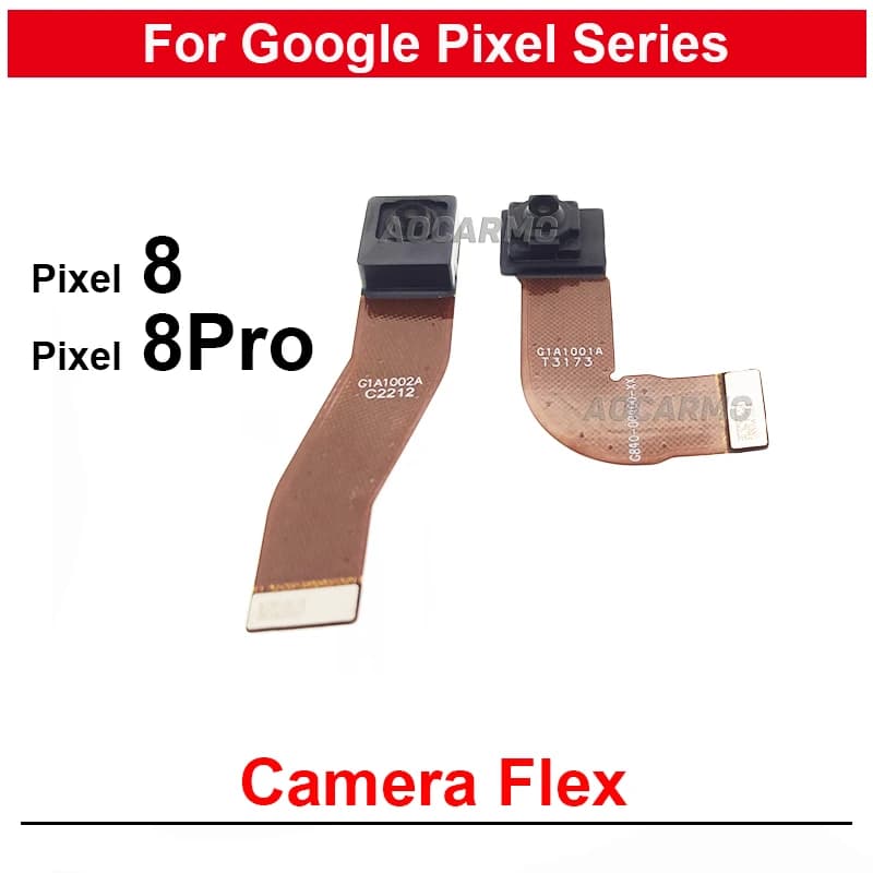 Back Main Rear Wide Camera + Front Facing Camera Flex Cable For Google Pixel 8 Pro 8Pro Replacement Parts