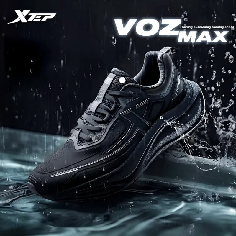 Xtep VOZMAX Running Shoes For Men Winter Breathable Sports Shoes Shock Absorption Sneakers 876419110005