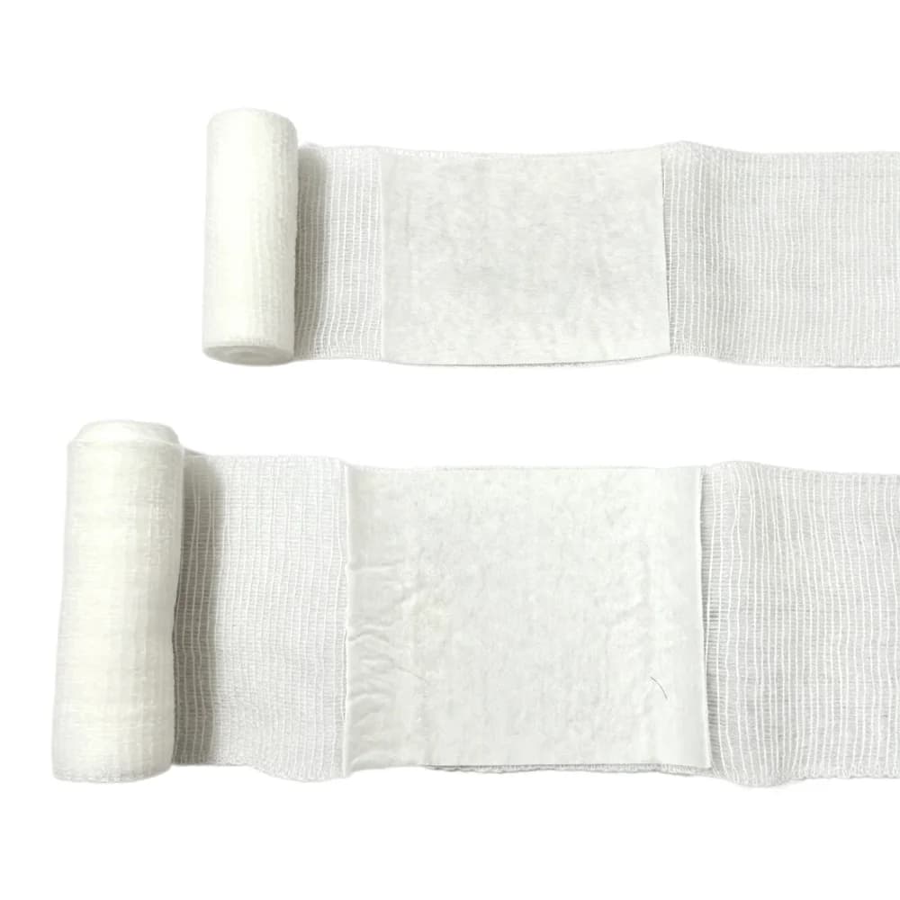 6 Pezzi Rotolo di Garza Sterile Medica PBT Elastica Emostatica per Cura delle Ferite da Trauma, Kit Monouso Assorbente da Viaggio per Primo Soccorso