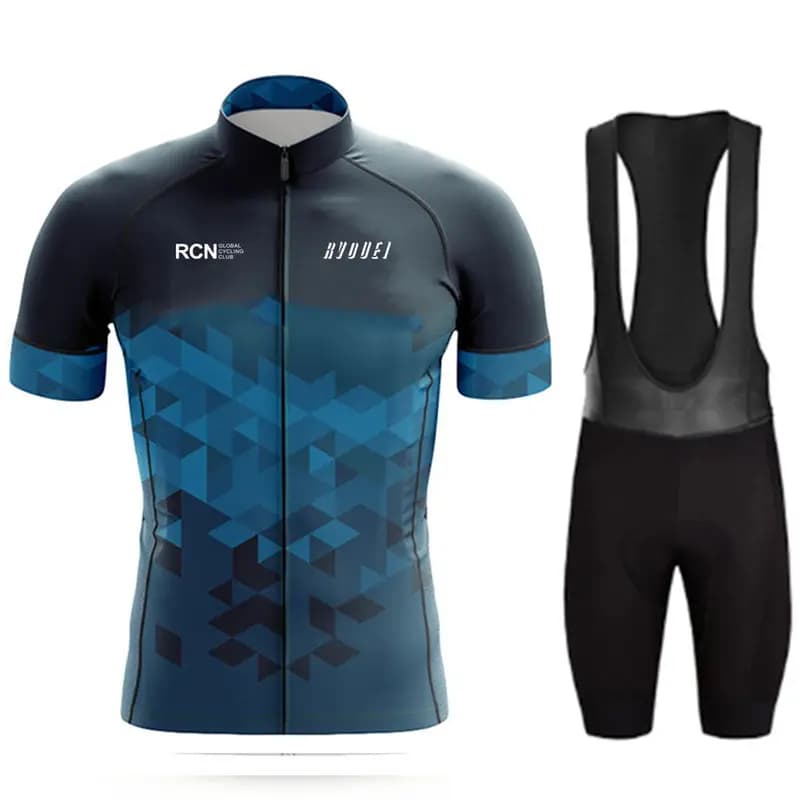 Set Maglia e Pantaloncini da Ciclismo Rcn Rvouei, Completo Estivo ad Asciugatura Rapida, Abbigliamento MTB, Maillot Ropa Ciclismo, Abbigliamento per Mountain Bike