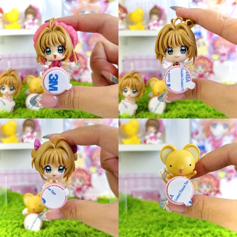 KINOMOTO SAKURA Sticky Doll Card Captor BANDAI Gashapon Decorazione da Collezione Ornamento Action Figure Modello Giocattolo Regalo