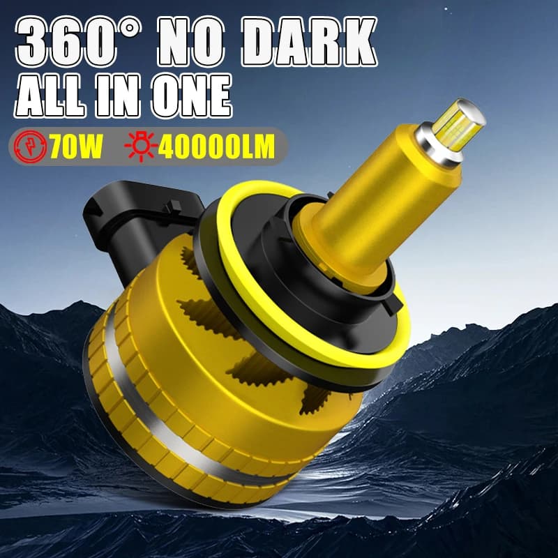 Carsnake 360 H1 H7 H8 H9 H11 Lampadine per fari a LED All In One Design 9005 9006 Luci per auto 70W 40000Lm HB3 HB4 Hir2 Fendinebbia