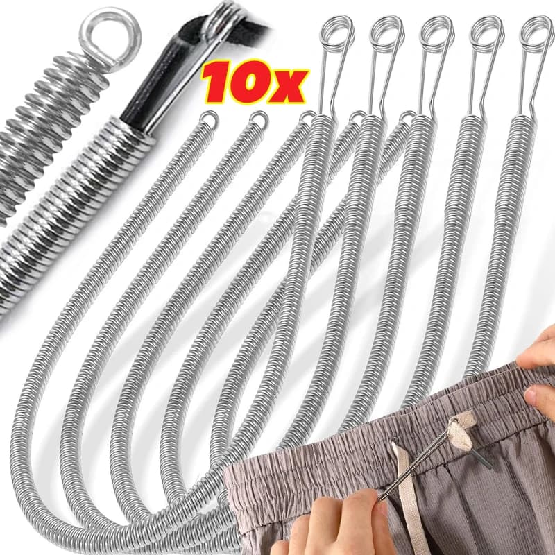1/10pcs Elastics Threading Needles Cord Rope Threader Clip DIY Sewing Loop Hook Kit Flexible Drawstring Thread Tools Accessories