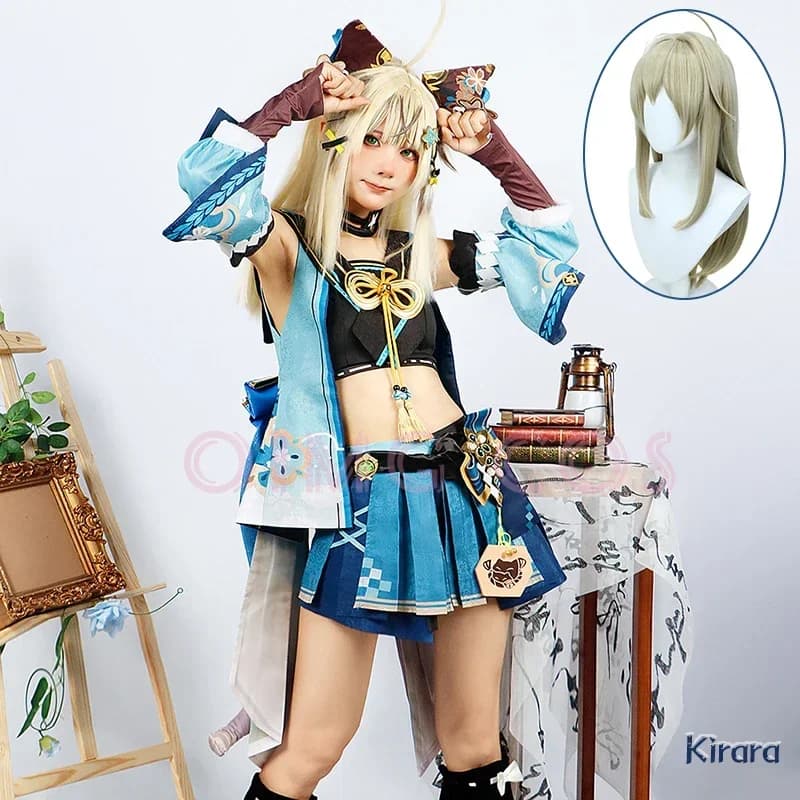 Genshin Impact Kirara Costume Cosplay Parrucca uniforme di carnevale per adulti Anime Costumi per feste di Halloween Gioco per donne in maschera
