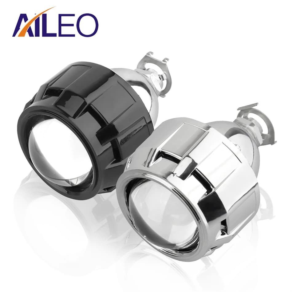 AILEO 2Pcs 2.5 pollici Mini Bi Xenon HID proiettore lenti per fari H4 H7 H11 9005 H8 Retrofit Fit Car Head Lamp Gating Gun suds