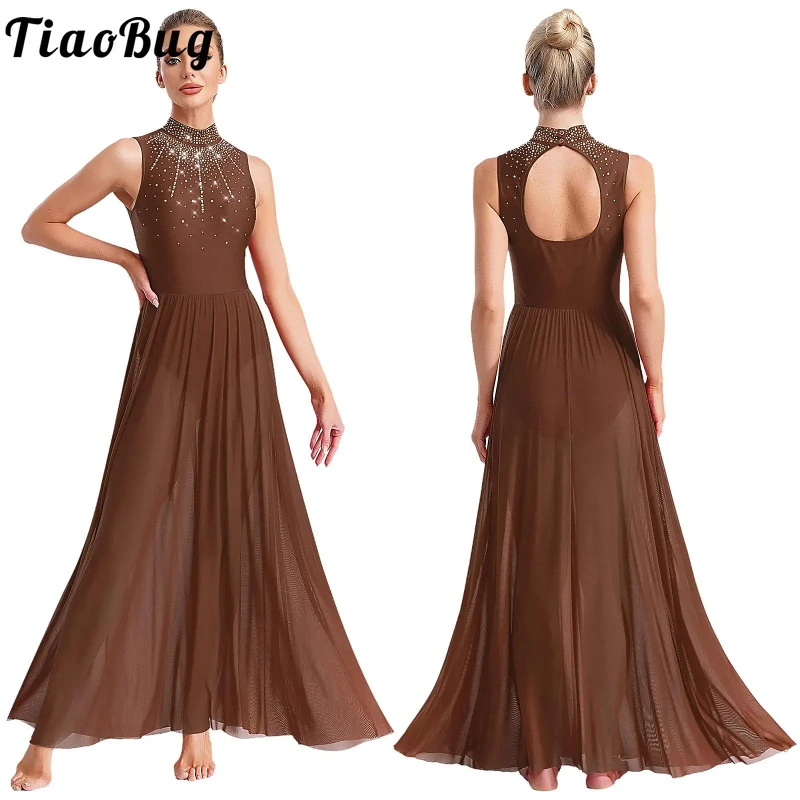 Men's dance dress for ballet, cut out on the back, body superimposed full figure, Latin costume, rumba, tango, maxi long dance dress