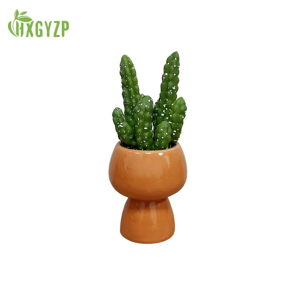HXGYZP Artificial cactus plants Nice cactus of small potted fat plants with ceramic vase desktop decoration for home office Hot