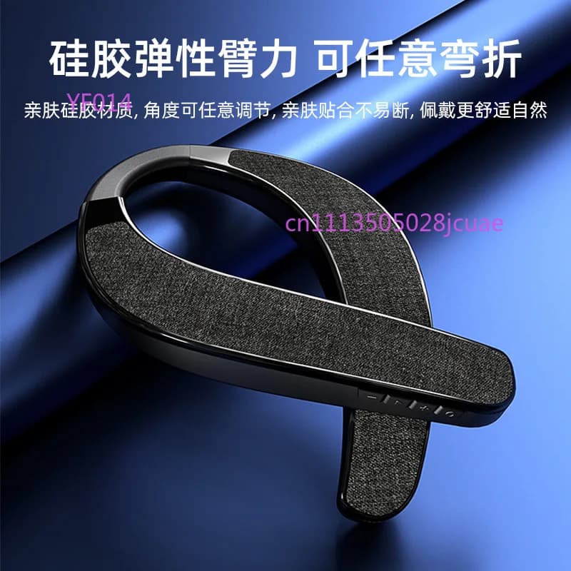 Altoparlante Bluetooth Wireless da Collo, Portatile in Tessuto, Audio Stereo con Bassi Potenti