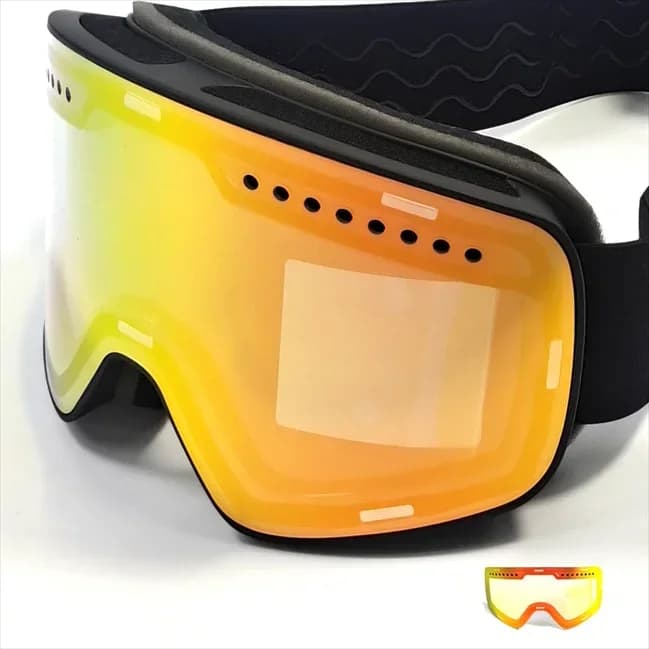 UV400 Ski Goggles with Anti-Fog & Magnetic Interchangeable Lenses New Sports Eyewear for Snow Activities