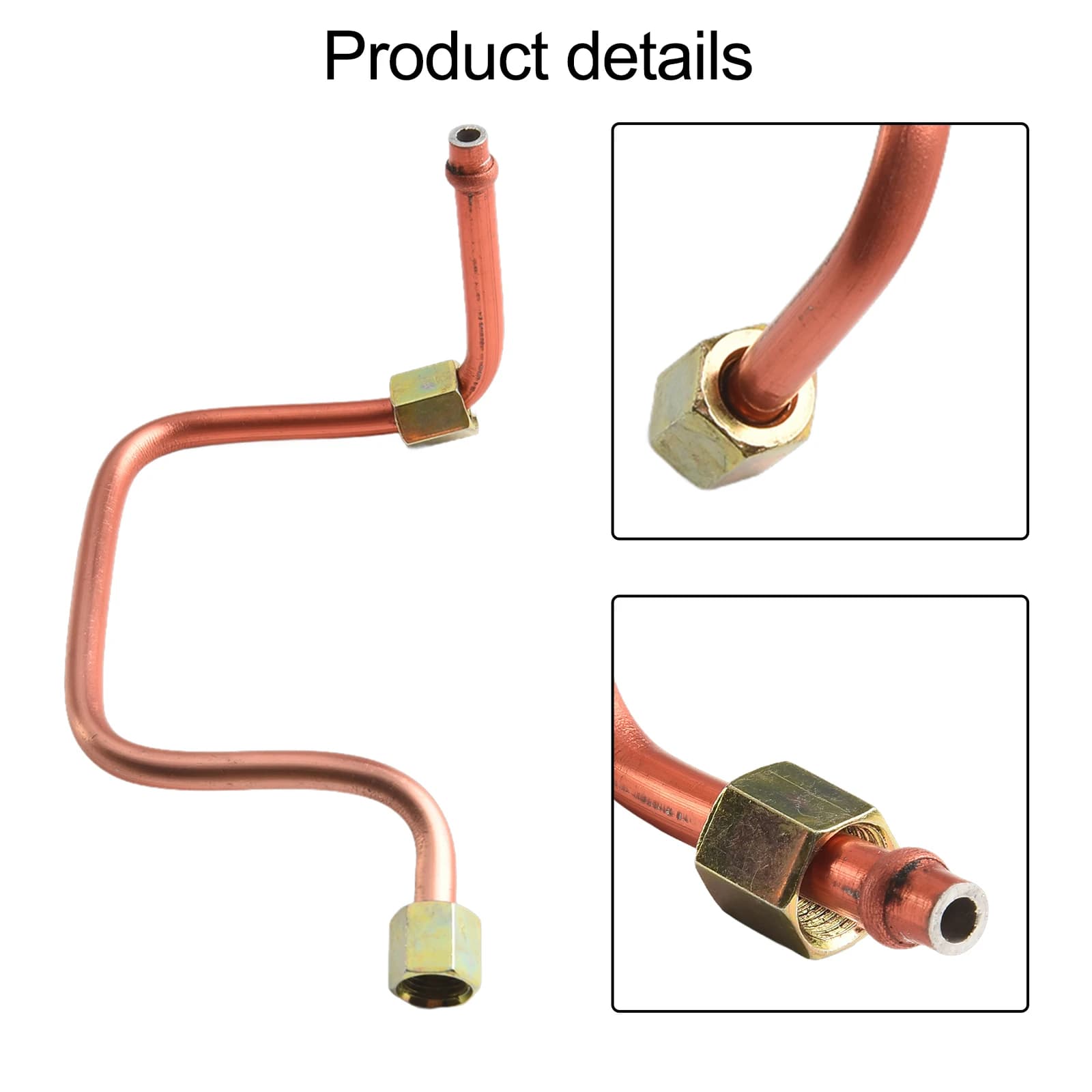Tubo di scarico per compressore d'aria in alluminio rivestito in rame, per aree difficili da raggiungere, materiale robusto per gonfiare pneumatici