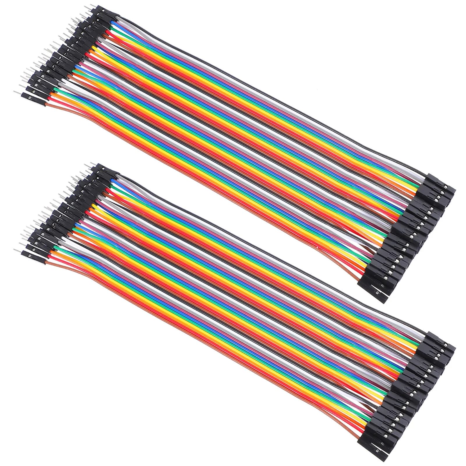 Set of 40 Jumper Cables for Breadboard, Pre-cut without Sawing for Prototyping and Development Cards