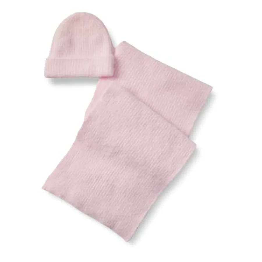 Set Sciarpa e Cappello in Finto Mohair Unisex per Adulti, per Uomini e Donne