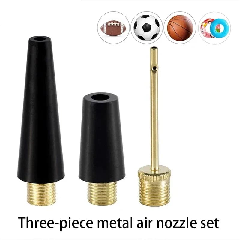 3 Sets Metal Plastic Air Pump Nozzles Ball Inflation Needle Car Bike Inflator Accessory