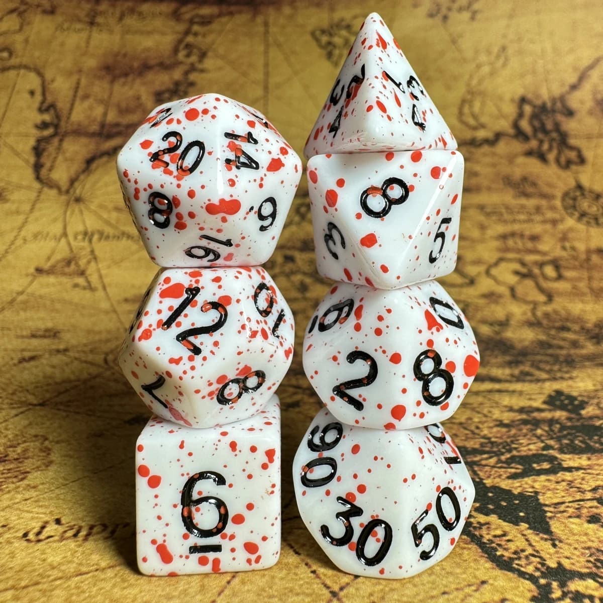 Dadi poliedrici TRPG DNDGame Giochi 7 pezzi/set D4 D6 D8 D10 D12 D20 Multi Lati per gioco da tavolo