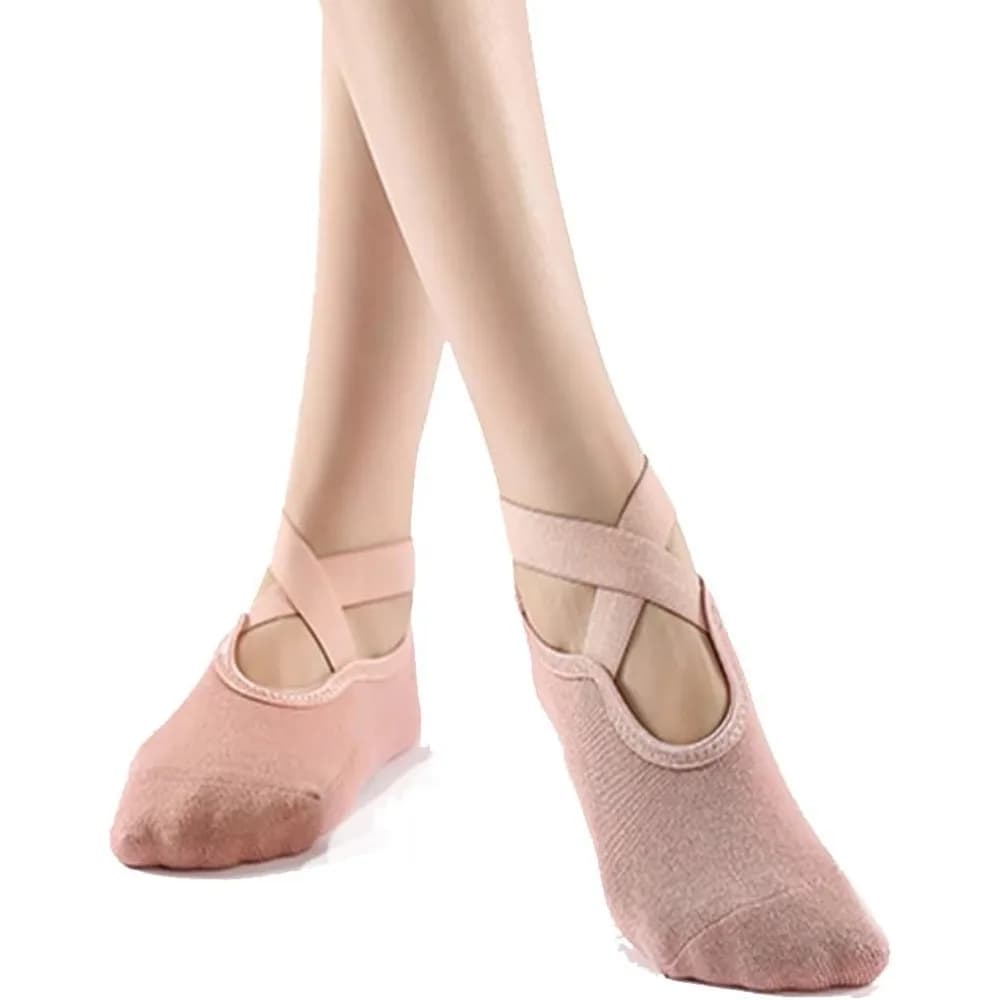 Yoga Socks with Anti-Slip Grippers for Pilates, Ballet, and Dance Workouts, Suitable for Sizes 5-8