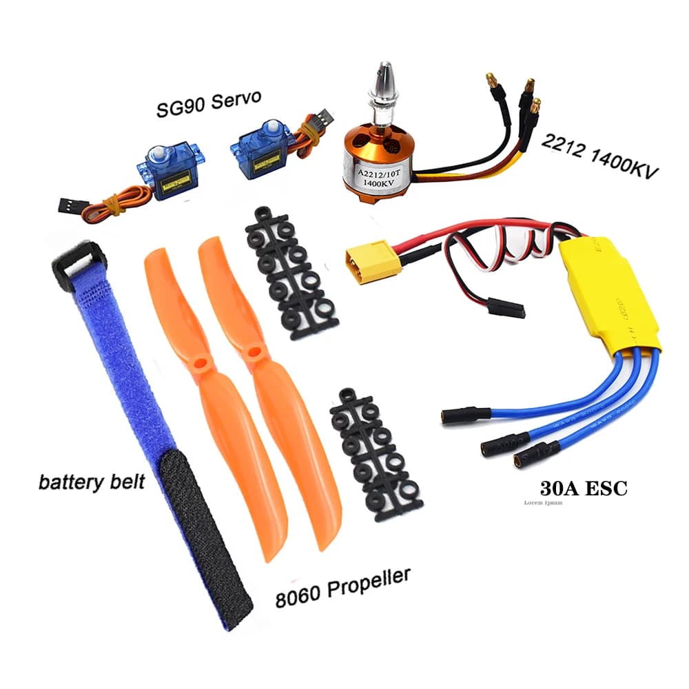 A2212 2212 1400KV Motore Brushless 30A ESC SG90 9G Micro Servo 8060 Elica per RC Aereo Ad Ala Fissa Elicottero