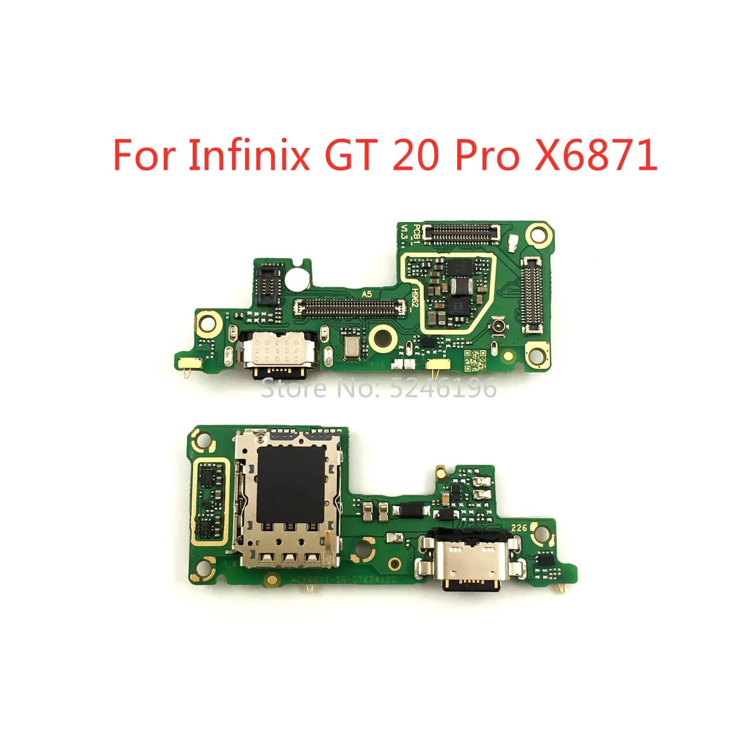 1pcs USB Charging Port Charger Flex Cable Base Connector For Infinix GT 20 Pro X6871 Replace Part