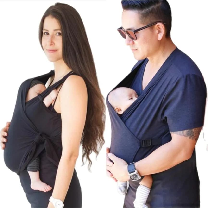 Donna incinta Top Sicurezza del bambino Canguro Tasca Carrier Vestiti Estate Madre Padre Babysitting Alimentazione Genitorialità T-shirt Nuovo