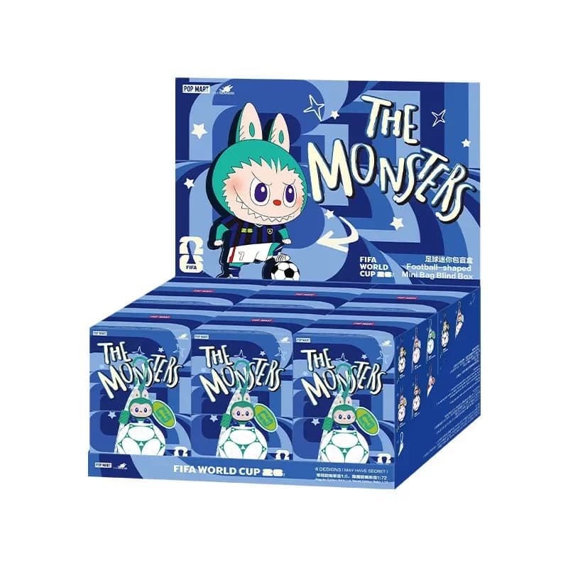 POP MART THE MONSTERS FIFA SERIES - Mini Blind Box a forma di pallone da calcio, Mystery Box, Giocattoli, Bambole, Figure Anime Carine, Decorazione da Scrivania