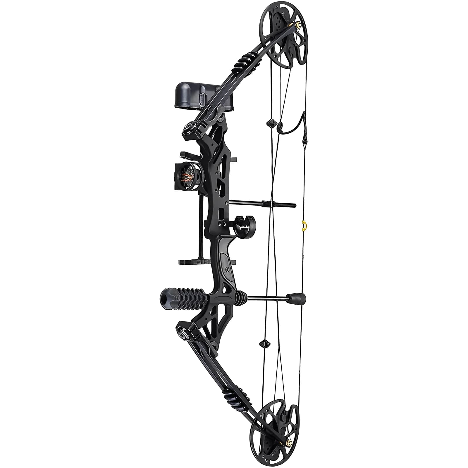 Set Arco Compound Destro/Sinistro Regolabile 30-70 libbre 320 fps per Tiro con l'Arco Caccia e Tiro al Bersaglio, Let-Off 80%, Riser in Lega di Alluminio