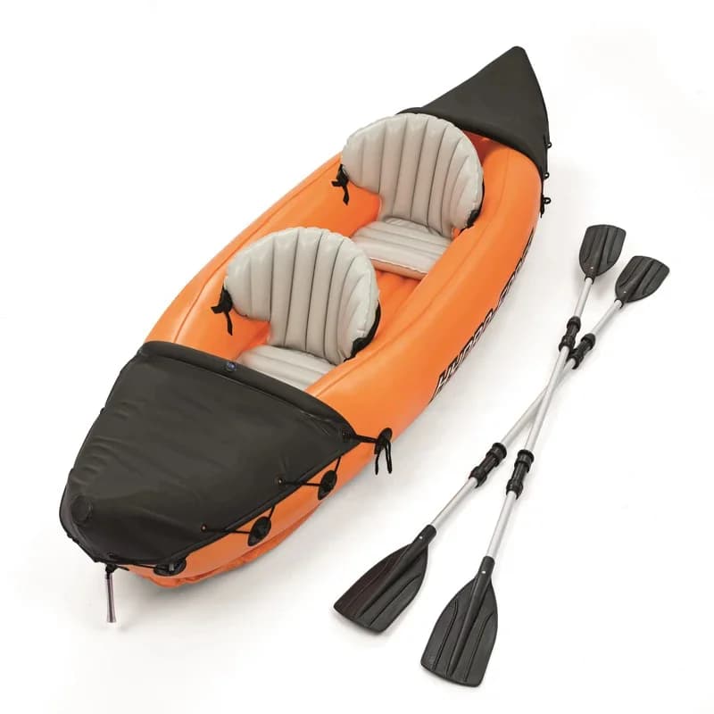 Kayak Gonfiabile per 2 Persone con Pagaie e Pompa
