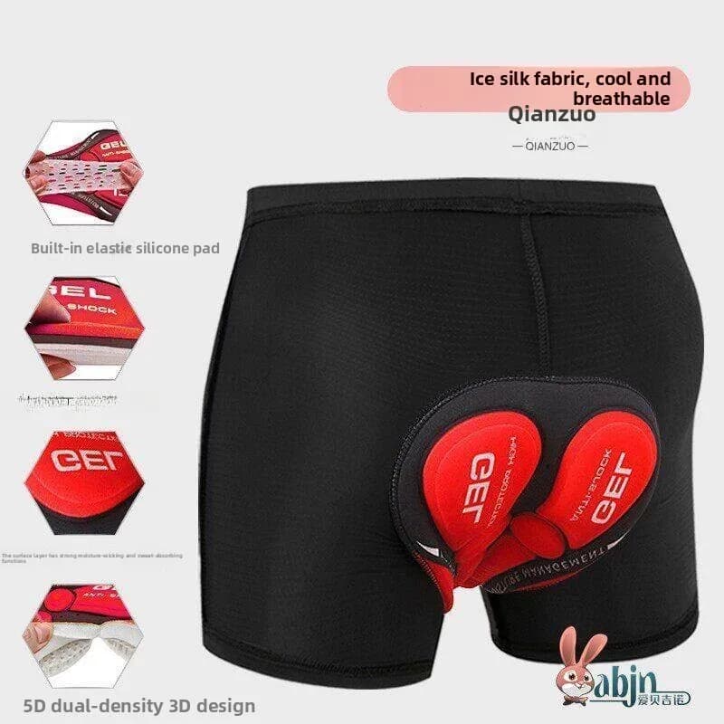 Men's Cycling Shorts Thickened Silicone Gel Padded Bike Riding Pants Road Bike Quick Dry Summer Season Professional Cycling Wear