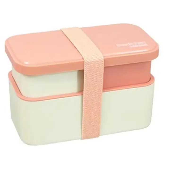 AB11-Contenitore per il pranzo da 1450 ml per adulti, lavabile in lavastoviglie, a 2 livelli, con set di posate rimovibili e chiusura ermetica, ideale per il lavoro A