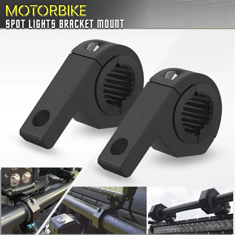 1/2/pcs Universal Car Motorcycle Headlight Clamps Brackets Tube Clamp Kit For Truck Auto ATV Motorcycle Led Work Bar Lamp Mount