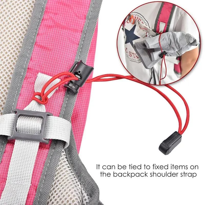 Multifunctional outdoor backpack with elastic rope support for Trekking rod for durable and durable backpack