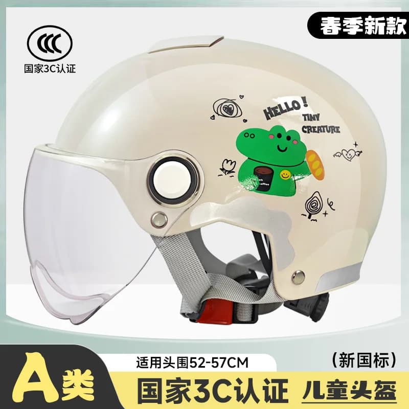 Nuovo Casco per Bambini Standard Nazionale C, Essenziale per l'E-Bike Estiva, Certificato CPSC, Attrezzatura di Sicurezza per Bambini, Resistente agli Urti in PC