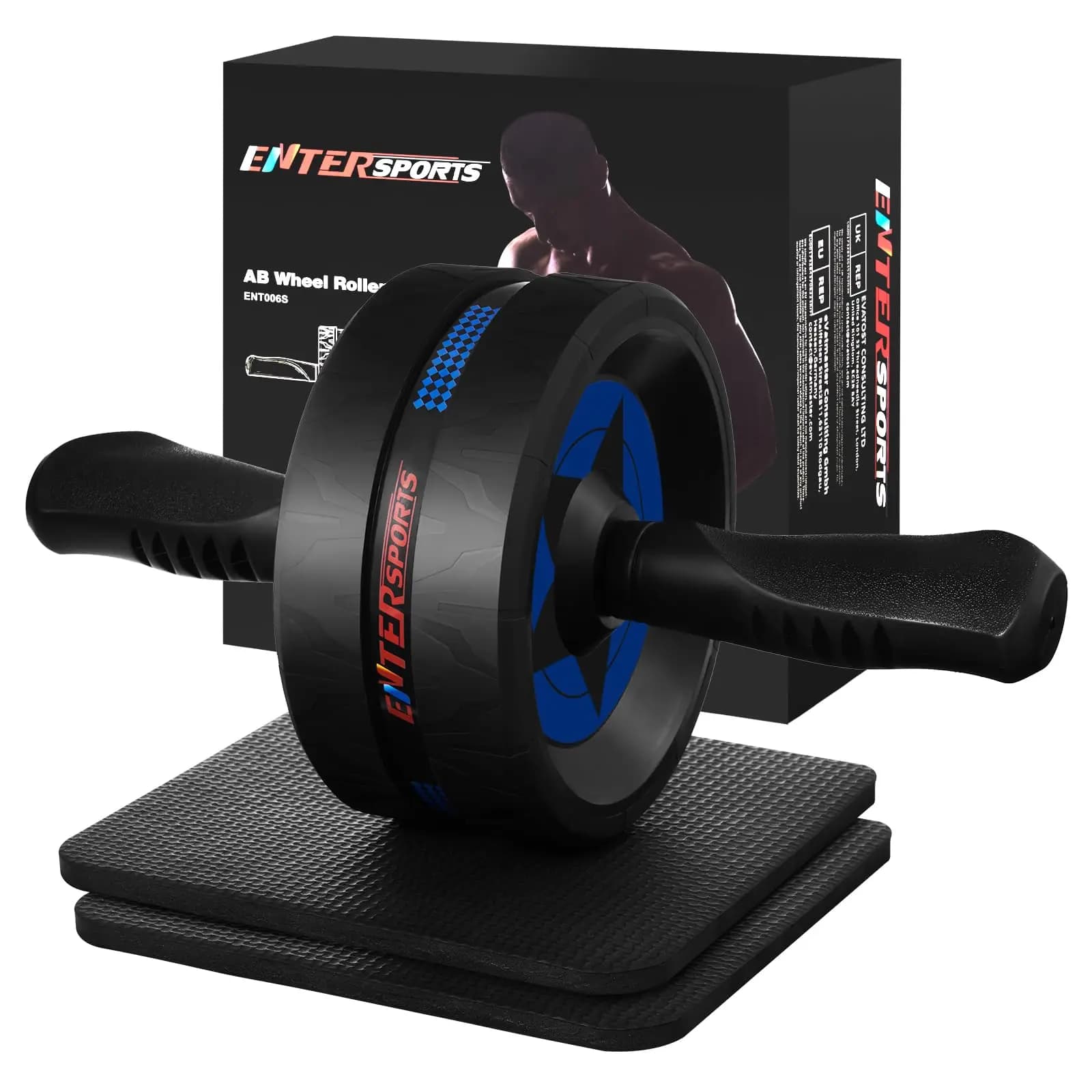 Wheel for Abdominals with 2 Knee Pads, Abdominal Exercises for Home Gym