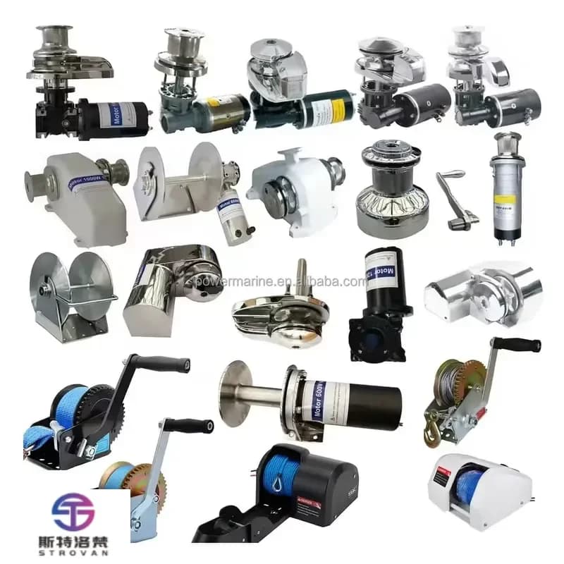 STLF Wholesale 24V 12V Electric Boat Anchor Winch Windlass 600w 1000w 1200w Marine Winches for Boat