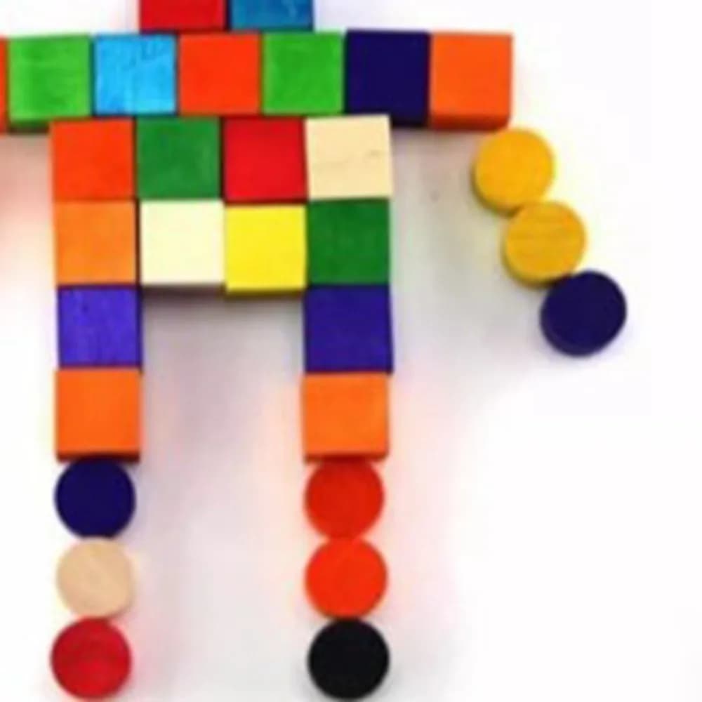 100 Pezzi Cubi di Legno Non Finiti da 2 cm, Blocchi Quadrati in Legno Naturale, Superfici Levigate, per Pittura Fai-da-Te