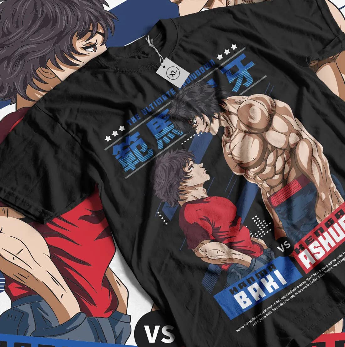 Baki Hanma Shirt The Grappler Tshirt Yujiro Martial Art Tee Anime Sport t-Shirt